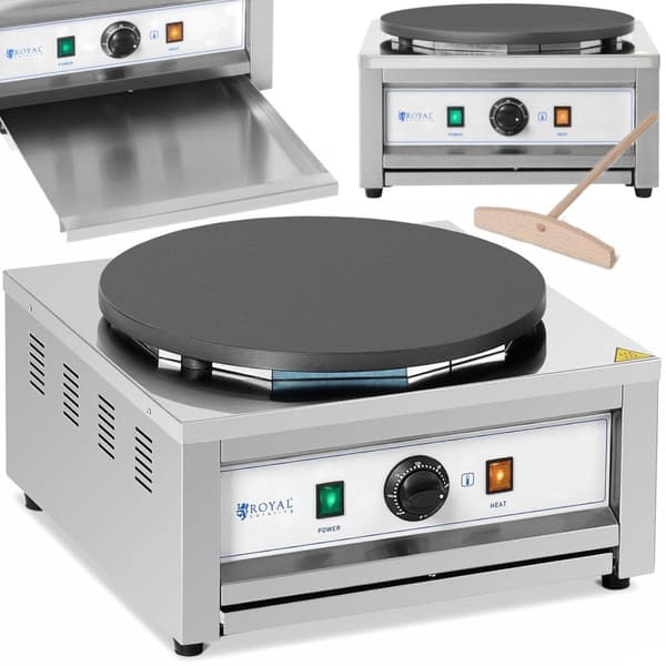 Rund elektrisk pannekakemaskin, diameter. 40 cm 0-300 C 3000 W