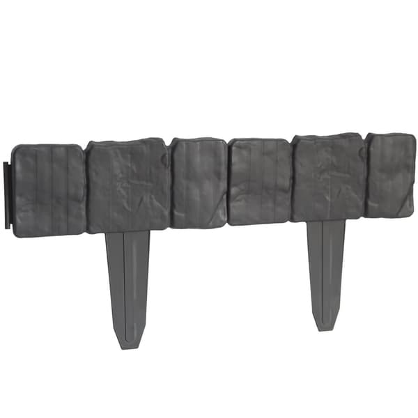 Palisade plænekant imiteret sten STEN 2,5m - grå