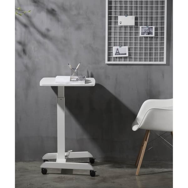 Justerbart bærbart stativbord på hjul 60 x 52 cm 760 - 1130 mm
