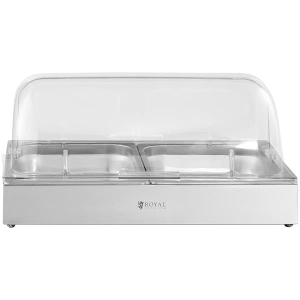 Frokostbuffetmonter med rulledeksel 2x GN 1/2 2x 4 l