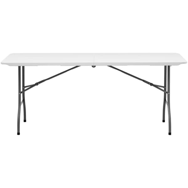 Hageserveringsbord, sammenleggbart, hvitt, opptil 150 kg, 180 x 75 x 74 cm
