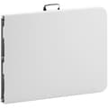 Miniatyrbilde 6 av 6: Hageserveringsbord, sammenleggbart, hvitt, opptil 150 kg, 180 x 75 x 74 cm