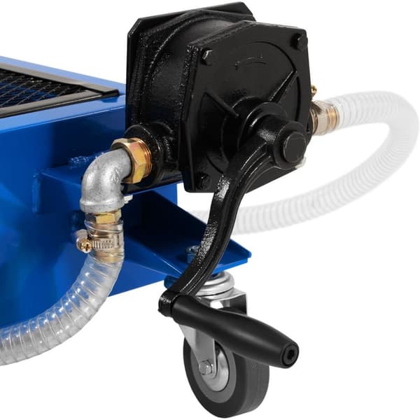 Påfyllingsmaskin, gulvvogn for oljeskift med håndpumpe 20l/min 55 l