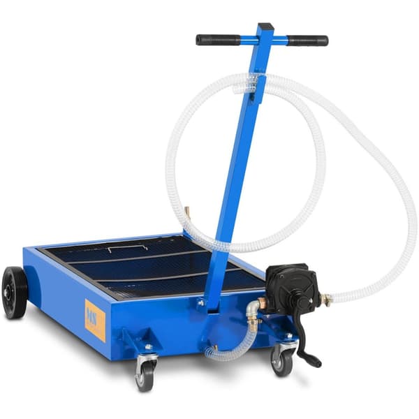 Påfyllingsmaskin, gulvvogn for oljeskift med håndpumpe 20l/min 55 l