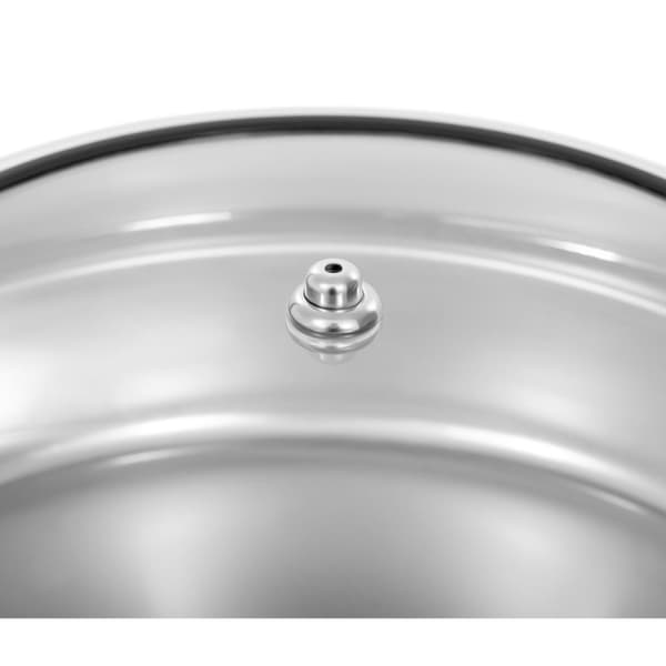 Rundt vann matvarmer med vindusdiameter. 39 cm 5,5 l
