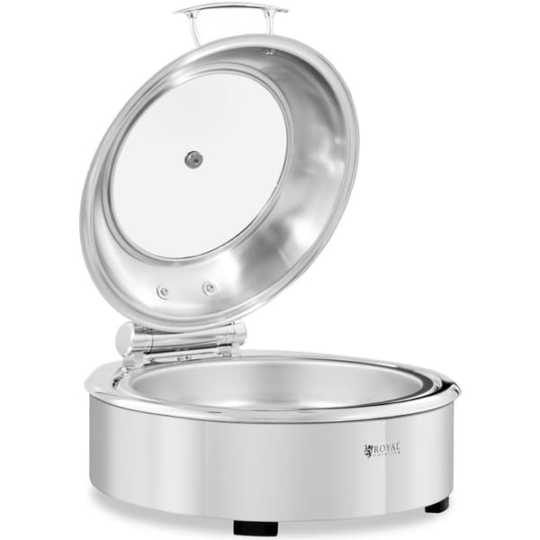 Rundt vann matvarmer med vindusdiameter. 39 cm 5,5 l