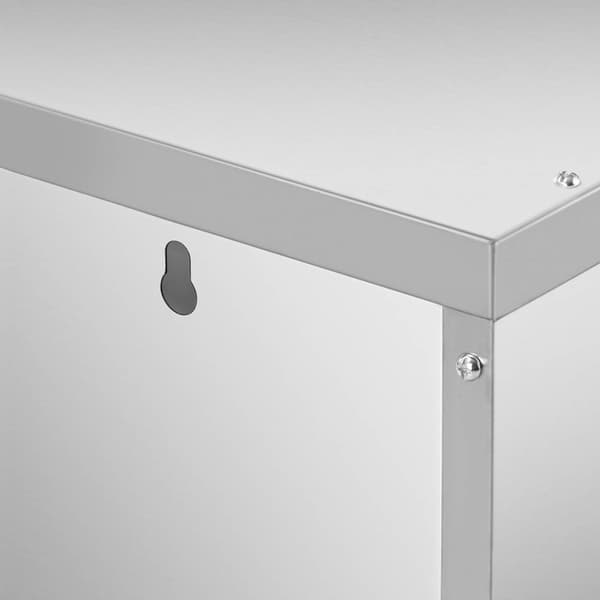 Catering veggskap med skyvedører STÅL 150 kg 120 x 40 x 50 cm