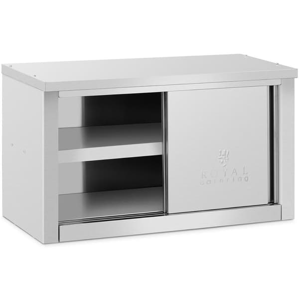 Catering väggskåp med skjutdörrar STÅL 120 kg 90 x 40 x 50 cm