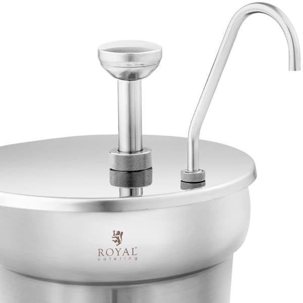 Ketchup sauce dispenser med pumpe, stål, 6,6 l