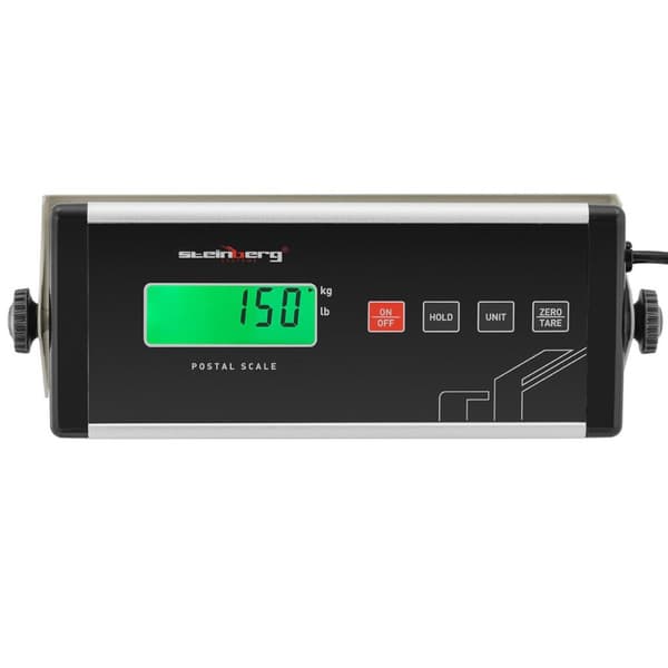 Plattformpostvekt for pakker med brev med ekstern LCD 31,5 x 32,5 150 kg/ 0,05 kg