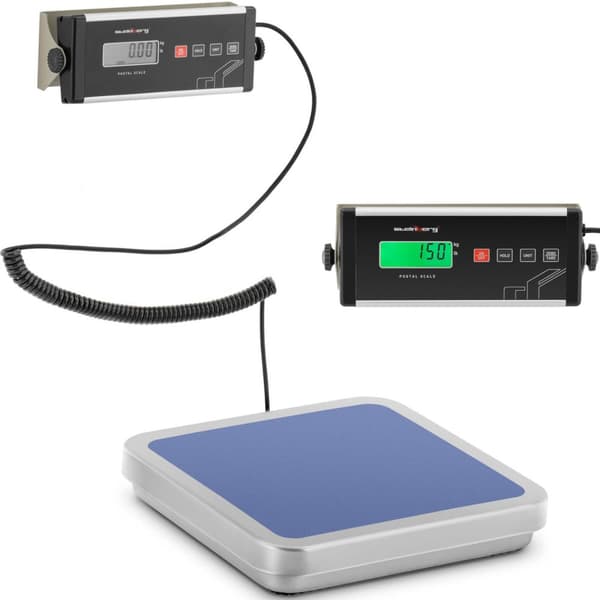 Plattformpostvekt for pakker med brev med ekstern LCD 31,5 x 32,5 150 kg/ 0,05 kg