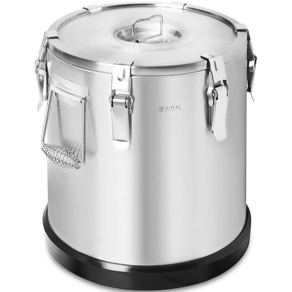Termos, termisk cateringbeholder for transport av mat, STÅL, 22 l