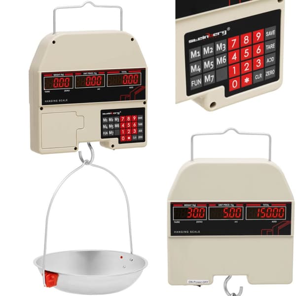 LED butikk hengevekt 30 kg / 0,005 kg