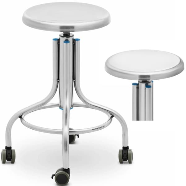 Krakk laboratorieverkstedkrakk laget av rustfritt stål 45-60 cm opp til 100 kg
