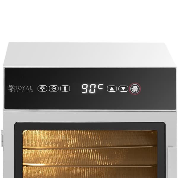 Fødevaretørrer til svampe, frugter, grøntsager, urter, 6 stativer, 30-90 C, 500 W