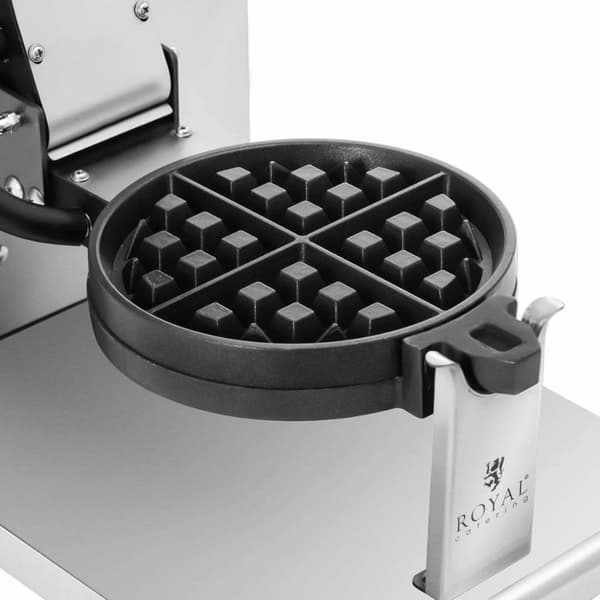 Pyöreä vohvelikone neljään osaan leikatuille vohveleille. 17 cm 1200 W