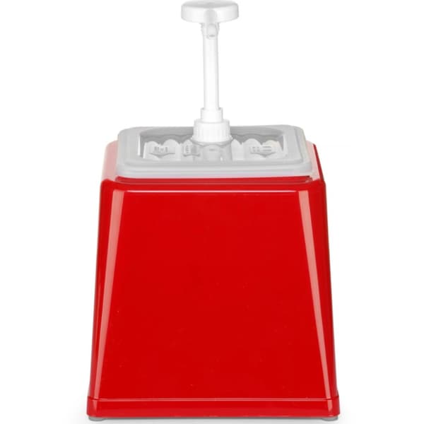 Ketchupsausdispenser med pumpe 2,5 l rød - Hendi 203521