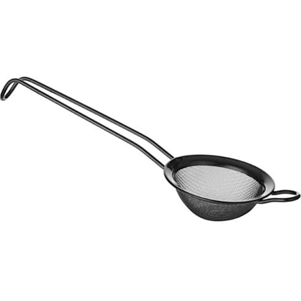 Bartendersil for drinker, cocktails, stål, dia. 75 mm svart
