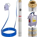 Miniatyrbilde 1 av 4: Nedsenkbar pumpe for dyp brønn STAL 1500 W 10800 l/t opp til 54 m