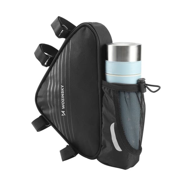 Polkupyörälaukku rungolle 1,5l, musta