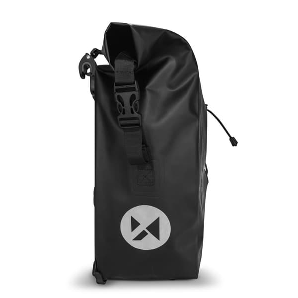 Vandtæt cykeltaske, taske, 25l, sort