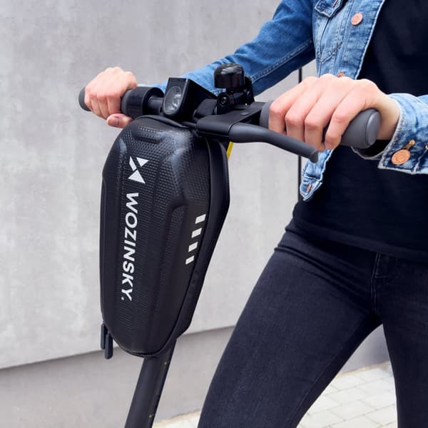 Vandtæt scooterstyrtaske, løbehjulstaske 3 l, sort