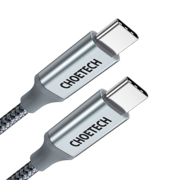 Kabel USB Type C - USB Type C 5A 100W PowerDelivery 480Mbps 1,8 m grå