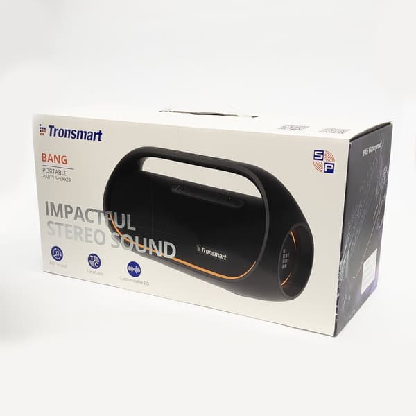 Bang trådløs Bluetooth-høyttaler, vanntett 60W, med Powerbank-funksjon, svart