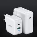 Miniatyrbilde 4 av 5: Fast GaN USB Type C PD-lader USB-A QC3.0 65W 3.25A hvit
