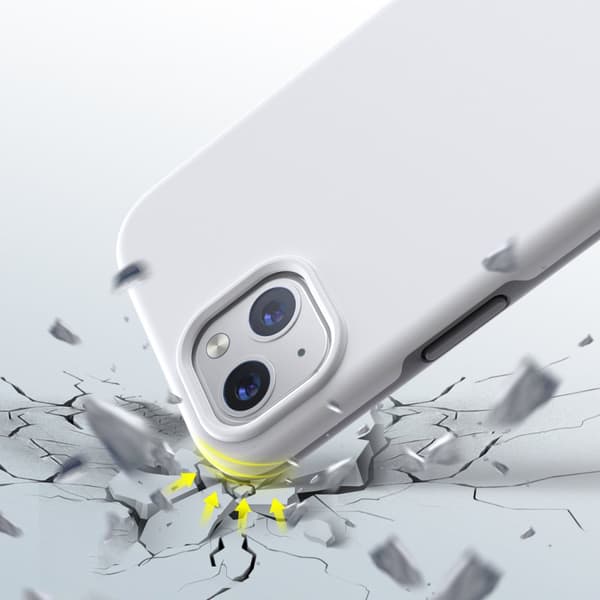Suojakuori iPhone 13 mini MFM -pudotussuojakuorelle, valkoinen