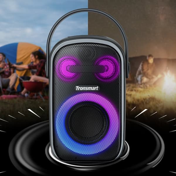 Trådløs Bluetooth-høyttaler 60W Halo 100 svart