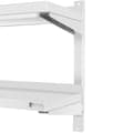 Miniatyrbilde 2 av 2: Dobbel, justerbar hengende serveringsvegghylle, STÅL 150 x 40 cm