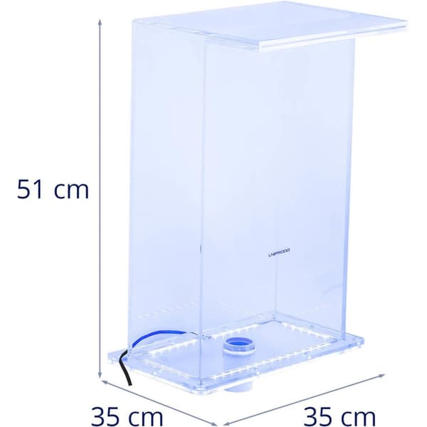 Vandfaldstud med LED-belysning 35 cm, vandgennemstrømning 310 mm