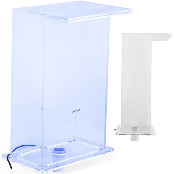 Vattenfallspip med LED-belysning 35 cm, vattenflöde 310 mm