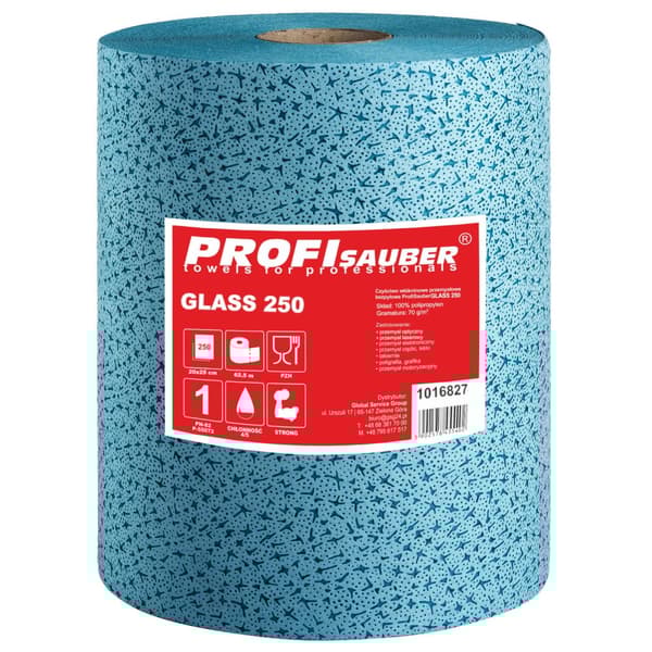 Pölytön kuitukangaspuhdistusliina lasioptiikalle GLASS 250