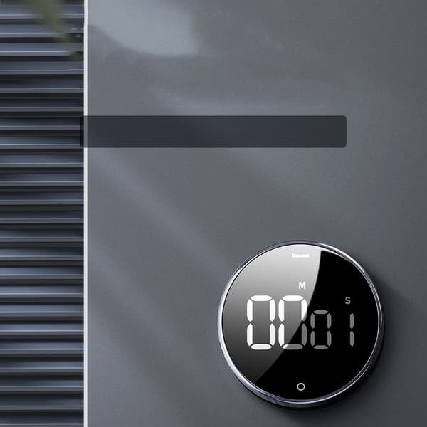 Roterende timer, elektronisk timer, svart