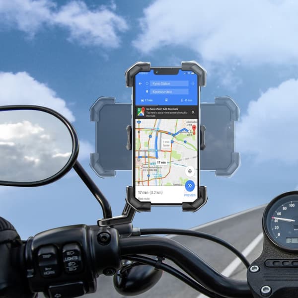 Telefonholder, MC-smarttelefon, sort styreholder