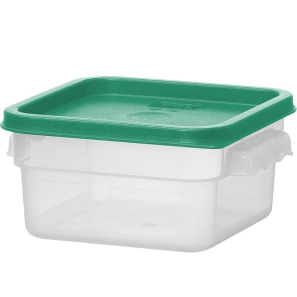 Matbeholder for oppbevaring av mat med inndeling 1,9 l 190 x 190 x 95 mm - Hendi 870907