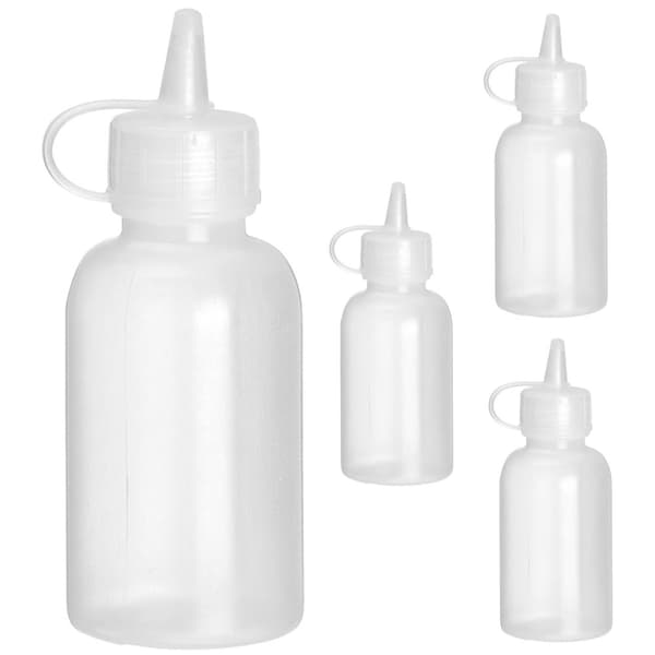 Mini saus dispenser 50 ml dia. 35 x 100 mm - sett med 4 stk.