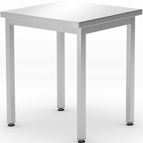 Centralt köksbänksbord i stål Budget Line 600 x 600 x 850 mm - Hendi 817056