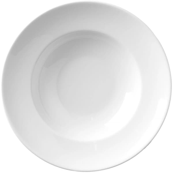 Speciale pasta tallerken, hvid, diameter 265 x 50 mm - sæt med 6 stk.