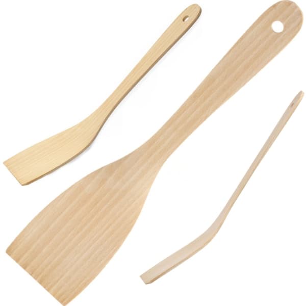 Bøyd spatel av bøketre 320 x 70 mm 2 stk. - Hendi 525159