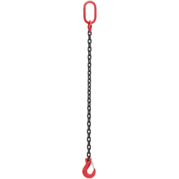 1-bens transportkjedeslynge med krok 1 m 3150 kg