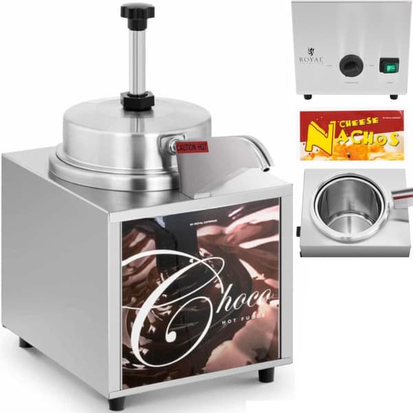 Elvärmare för chokladsåser med dispenser 4,5 l 500 W
