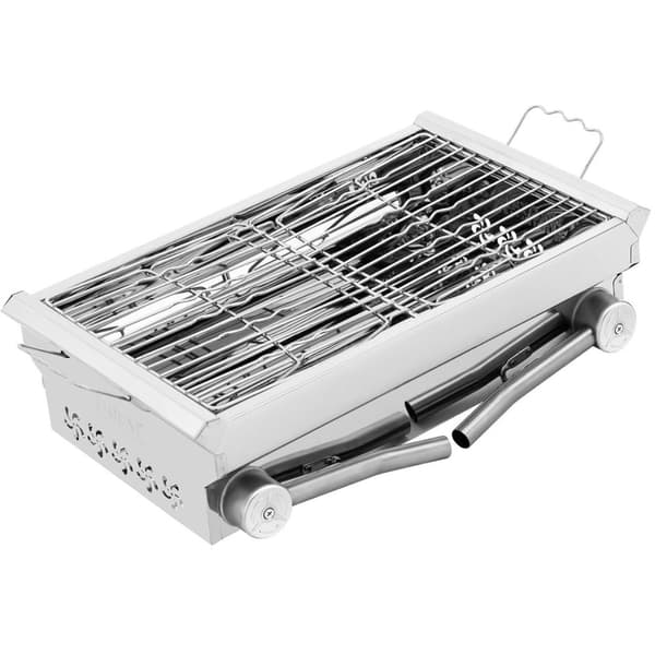 Sammenklappelig kulgrill med rist 43 x 25 cm