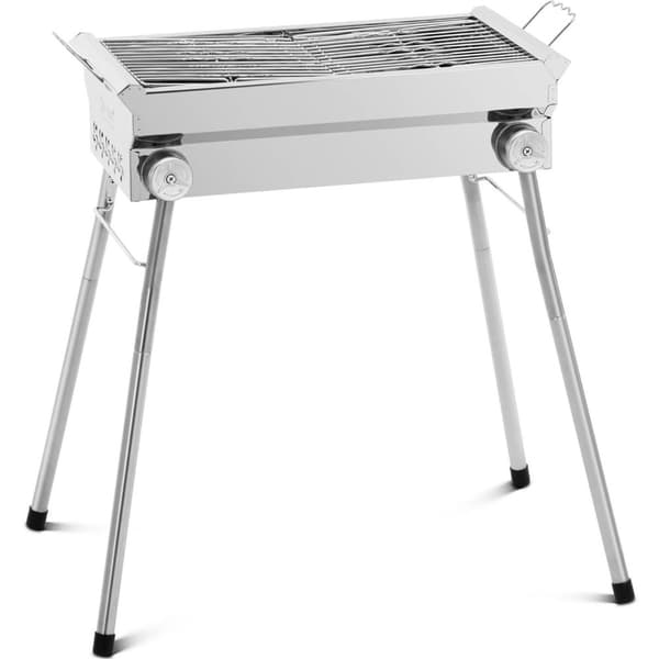 Sammenklappelig kulgrill med rist 43 x 25 cm