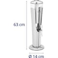 Miniatyrbillede 5 af 5: Køledispenser til juice og drikke med LED-belysning, 3 l