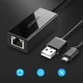 Miniatyrbild 2 av 6: Externt LAN micro USB-nätverkskort 100Mbps för Chromecast 1m svart