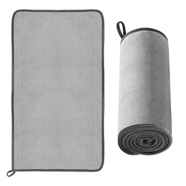 Mikrofiberhandduk för torkning av bil, mikrofiber 40x80cm, grå