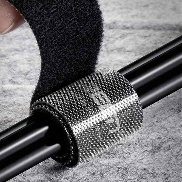 Velcrobånd, Velcro kabel organizer, 5 m, sort